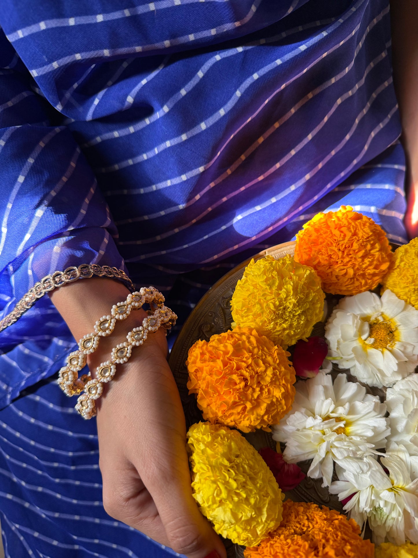 Gold Plated Jadau Kundan Bangles- BAN108W