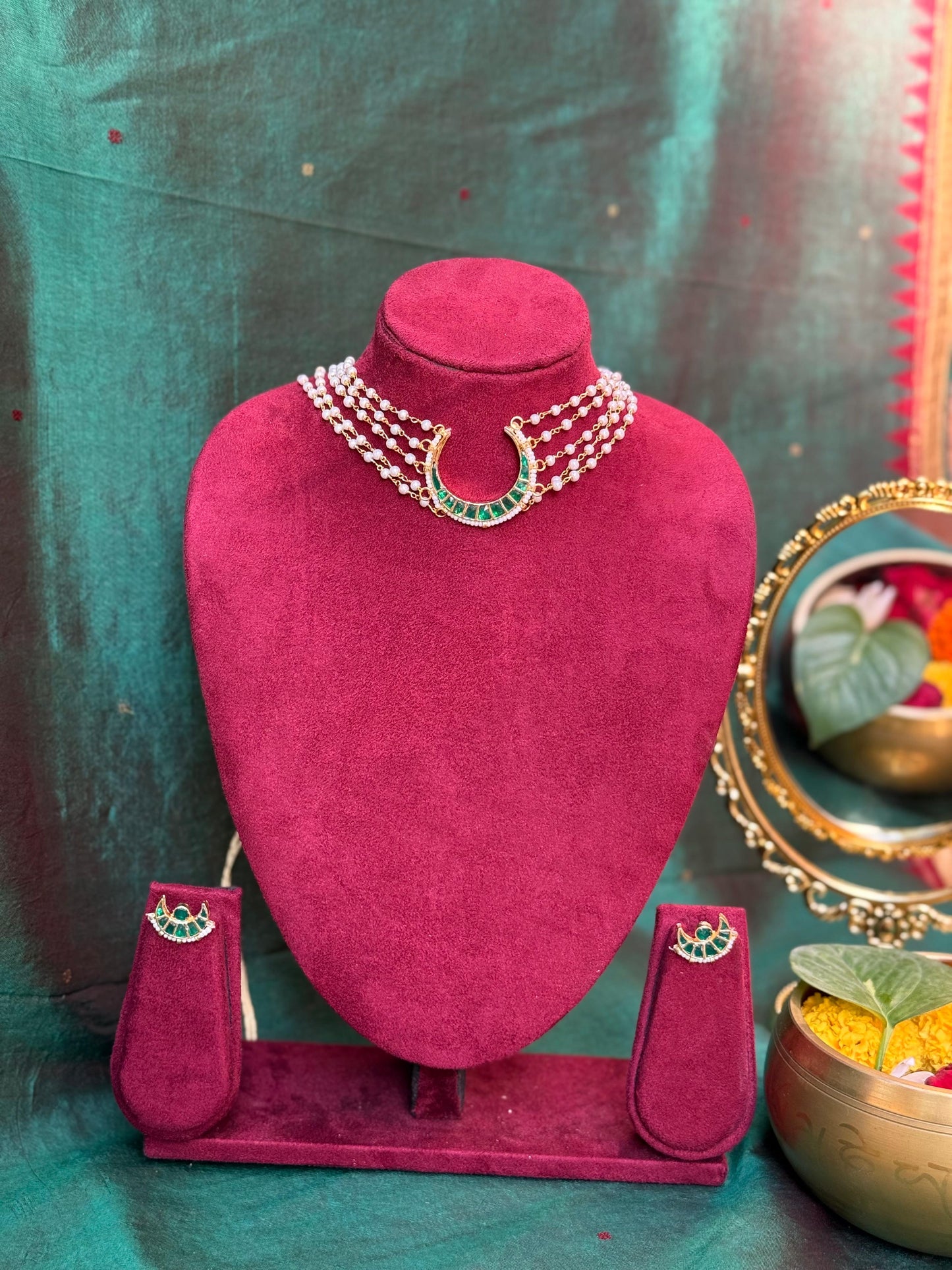 Chaand Choker Necklace Set- SET141