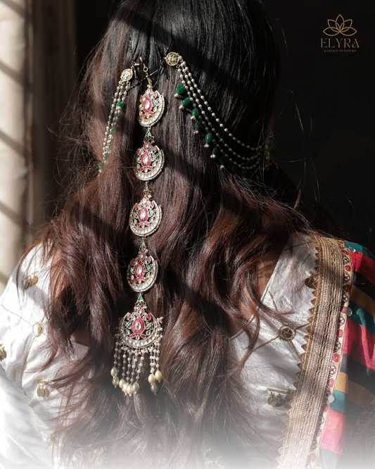 Multicolor Gold Plated HairBraid- HB104