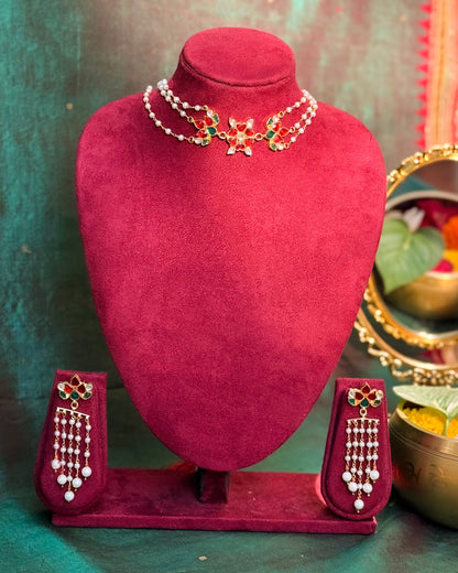 Haseen Mini Choker Necklace Set- SET140MC