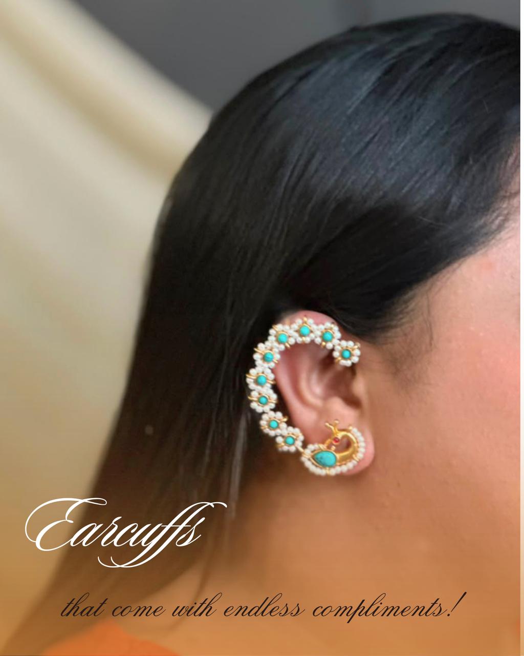 Firoza Mayura Earcuff- NR116F
